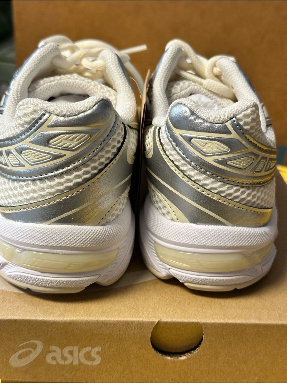 ASICS GEL-1130 Silver and White Running Sneakers - NEW - Picture 9 of 11